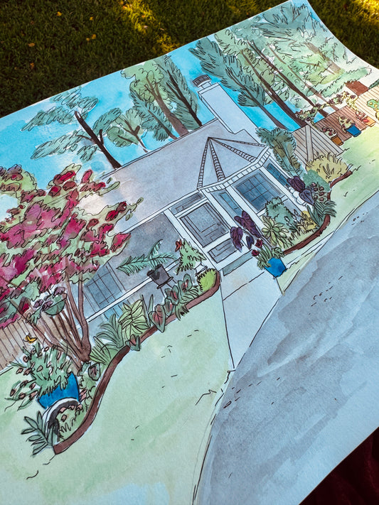 Custom House Watercolor