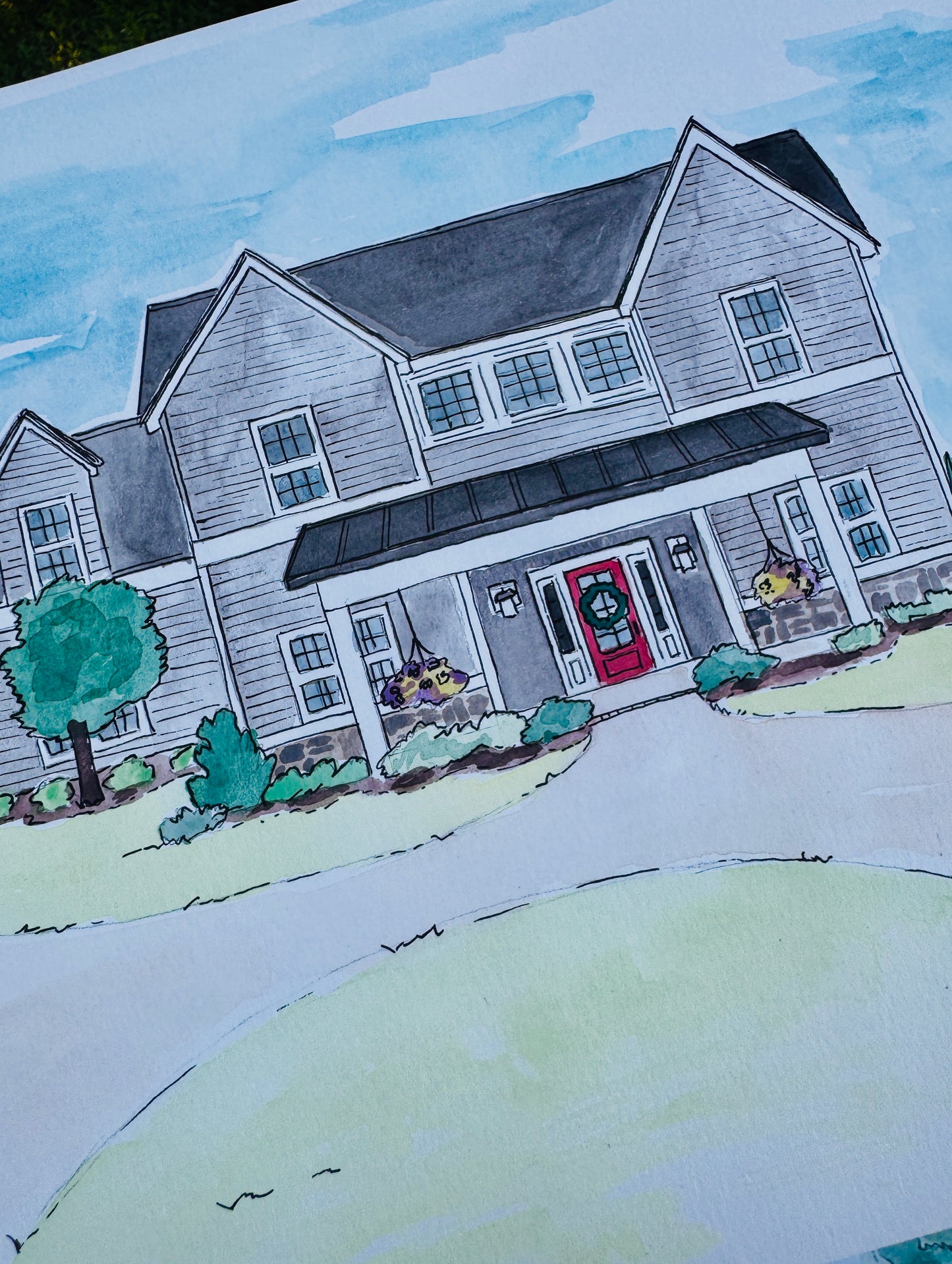 Custom House Watercolor