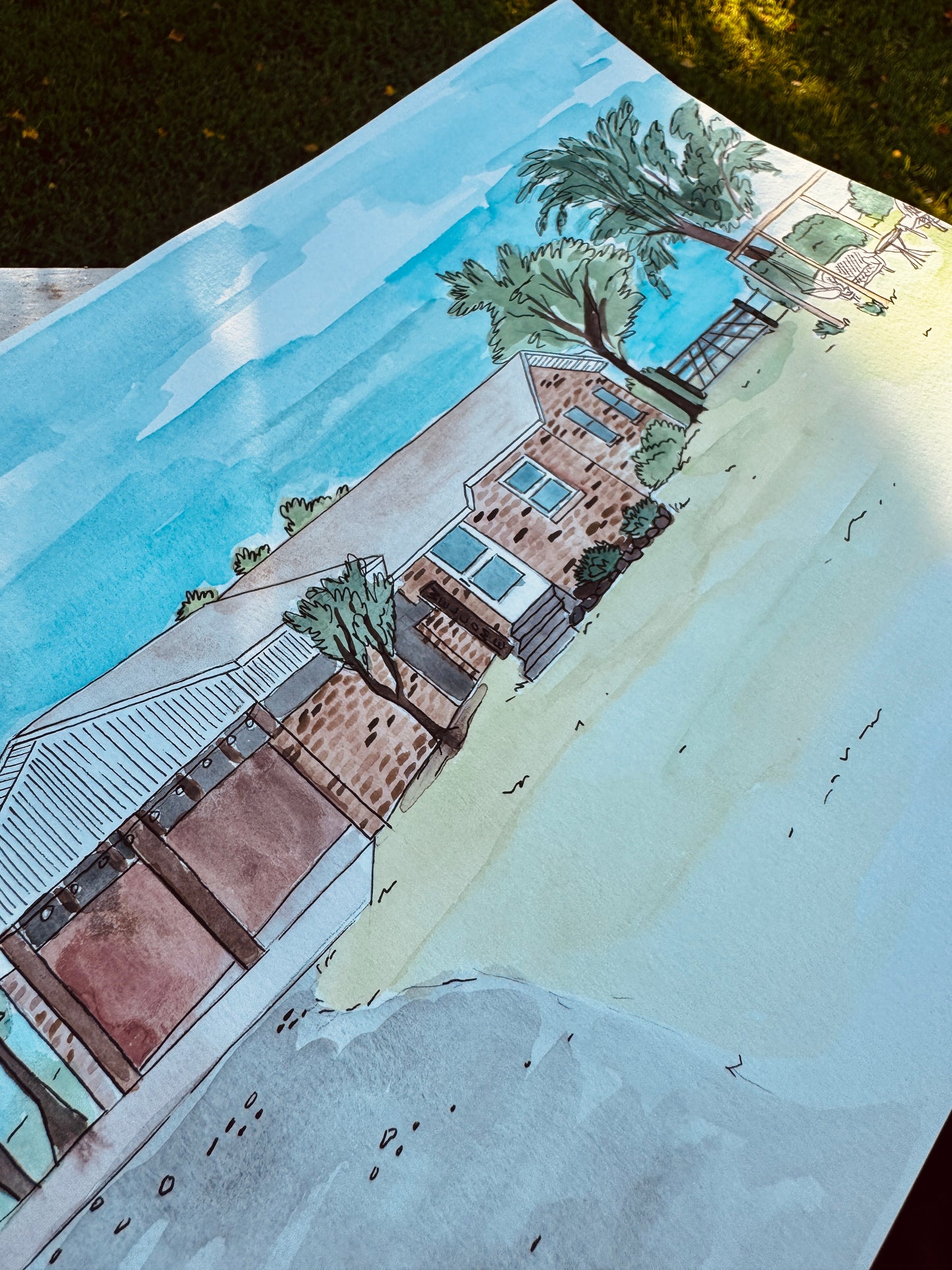 Custom House Watercolor