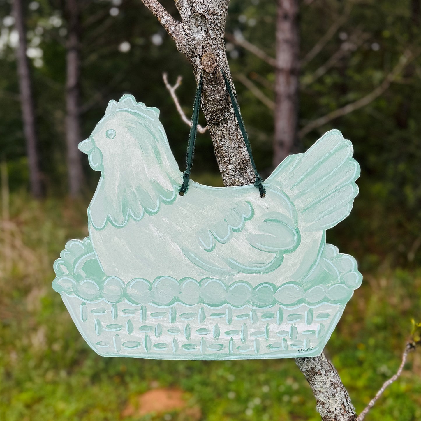 Nesting Hen Door Hanger