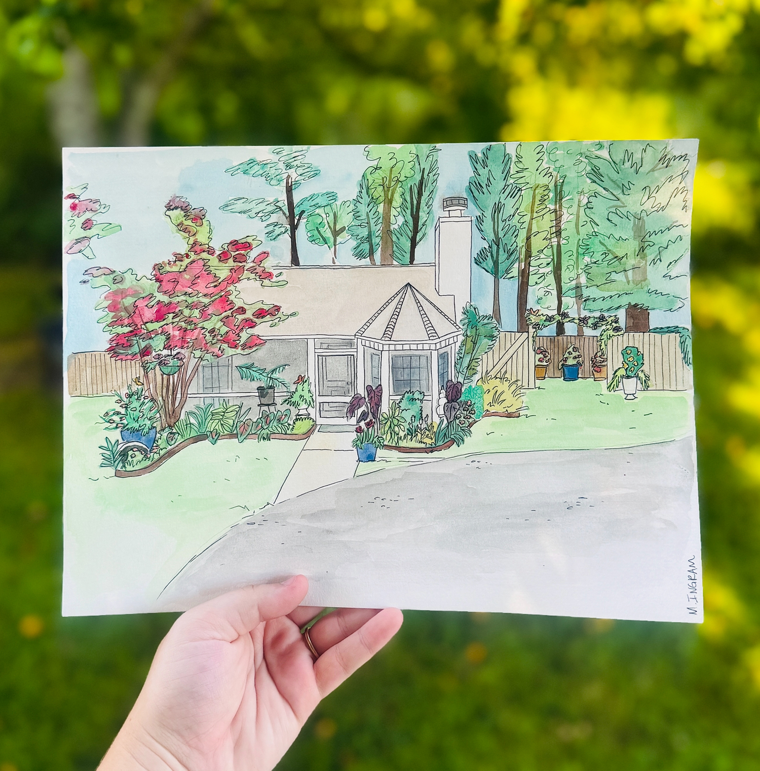 Custom House Watercolor