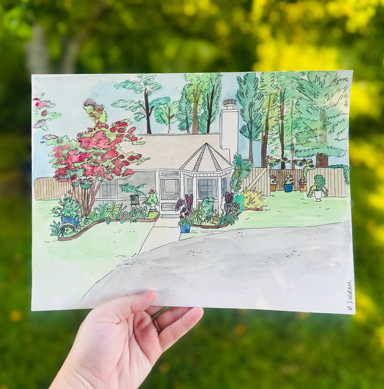 Custom House Watercolor