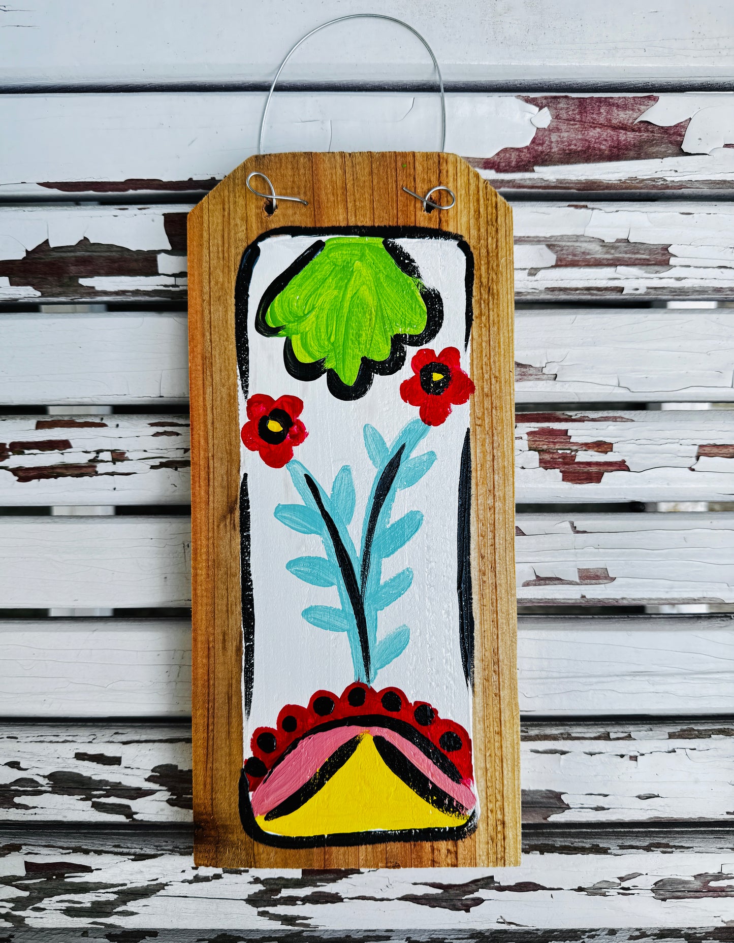 Flowers on Wood
