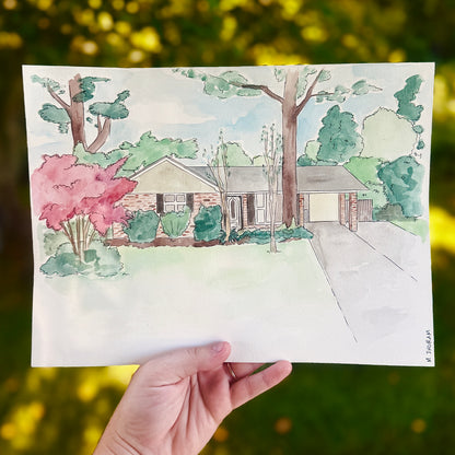 Custom House Watercolor
