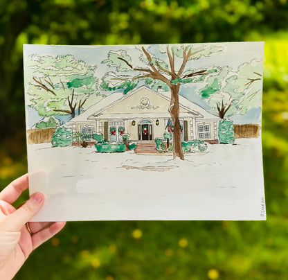 Custom House Watercolor