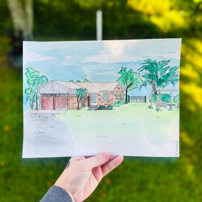 Custom House Watercolor