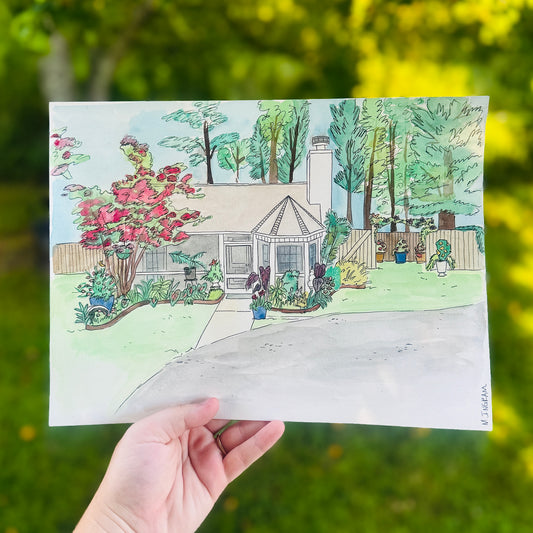 Custom House Watercolor