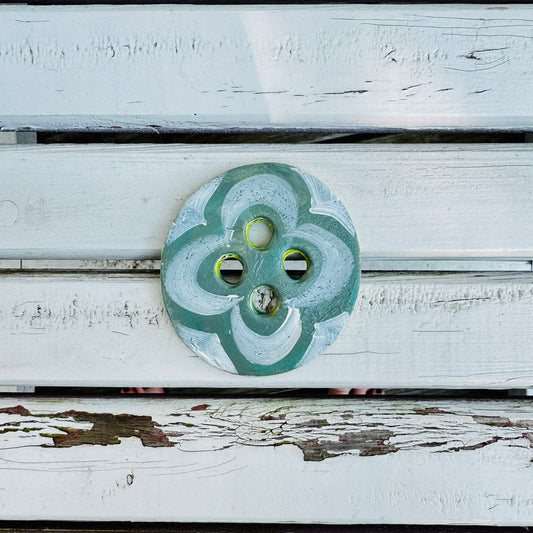 Small Flower Frog “Mint-Gray”
