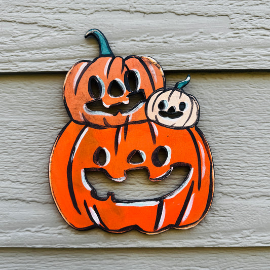 3 Little Pumpkins Wreath Decor