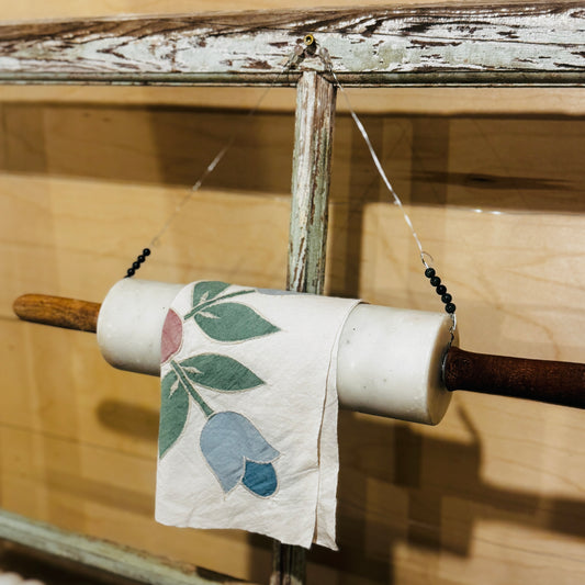 Rolling Pin Towel Holder