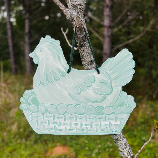 Nesting Hen Door Hanger