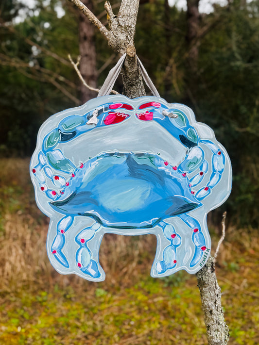 Blue Crab Door Hanger