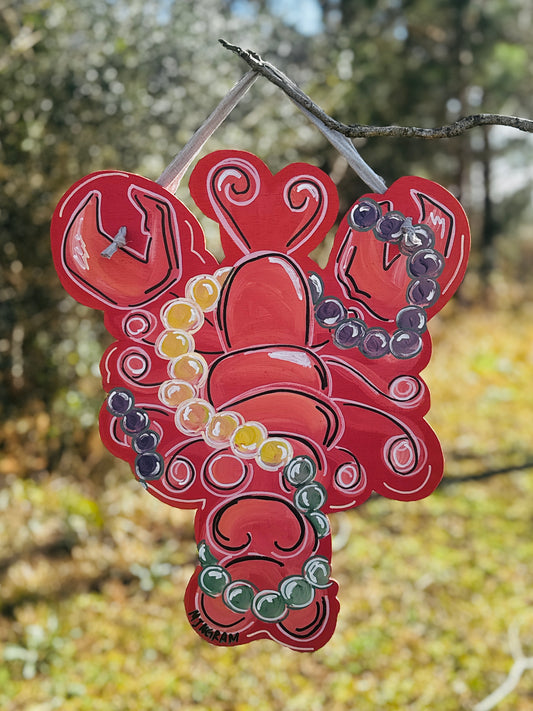 “Mardi Craw”fish Door Hanger