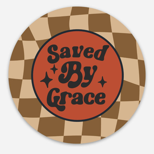 Saved By Grace Sticker
