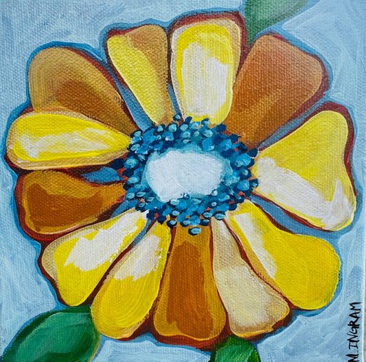 “Yellow Zinna”
