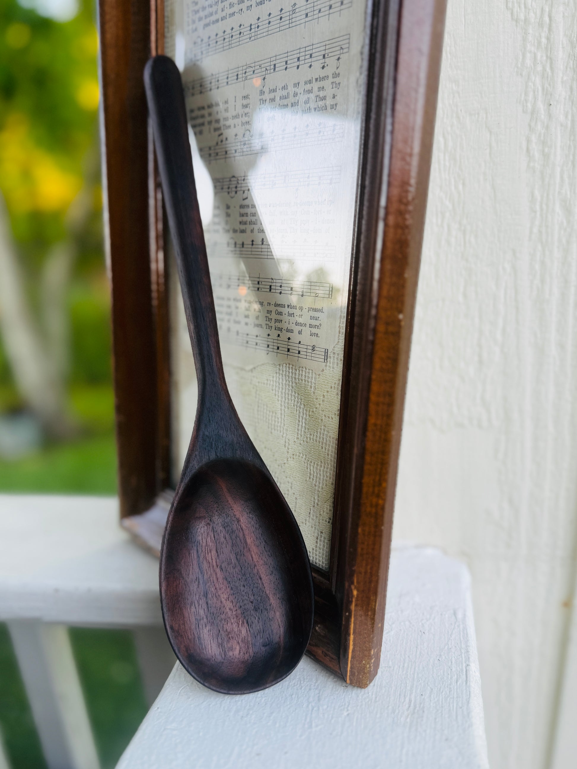 Walnut Round Wood Spoon by The Piddlin’ Farm