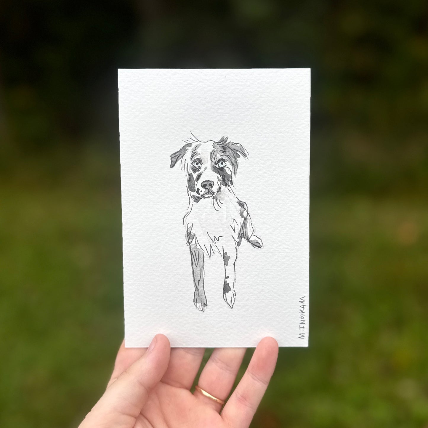 Custom Watercolor Pet Portrait 