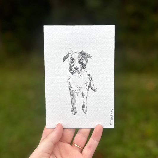 Custom Watercolor Pet Portrait 